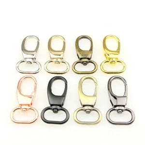 Bag Clasp Snap Hook Swivel Trigger Clips For 19 25 32 38mm Bag Chain Strap Belt - Picture 1 of 12