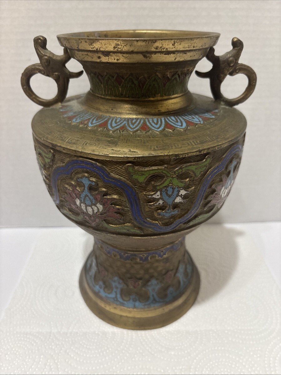 日本景泰蓝龙在日本古董花瓶| eBay