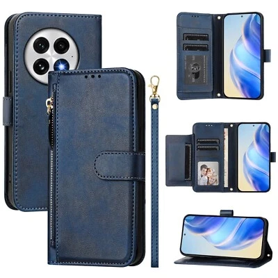 For OnePlus 13, Multi-function 7 Card Slots Flip Leather Wallet Case Full Cover - Image 1 of 4