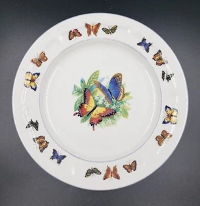 Tabletops Unlimited Butterfly Plate 10 1/2" Dishwasher, Microwave & Oven Safe - Picture 1 of 4