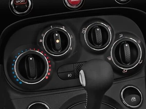 For Fiat 500 2007-2014 Polished aluminum dashboard rings for heater controls x4 - Bild 1 von 10