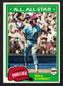 1981 TOPPS #540 MIKE SCHMIDT HOF - PHILADELPHIA PHILLIES - *04 - Bild 1 von 2