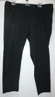 Calça Merona Feminina Toda Preta Moderna Elástica Comprimento do Tornozelo Tamanho 18 - Imagem 1 de 3