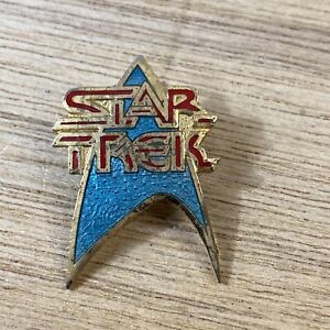 1985 Star Trek Tv Movie Promo Lapel Hat Tie Pin Vintage
