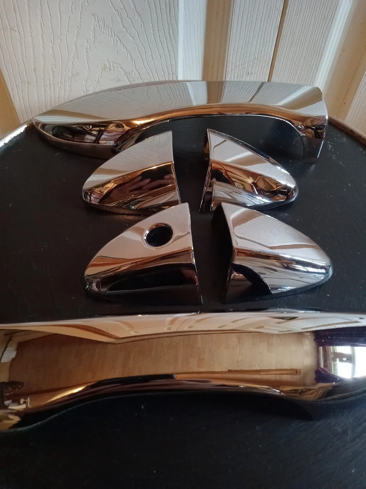 NOS Set of Six pcs 2016 TOYOTA COROLLA  Exterior Chromed Adhesive Door Handles - Imagem 1 de 4