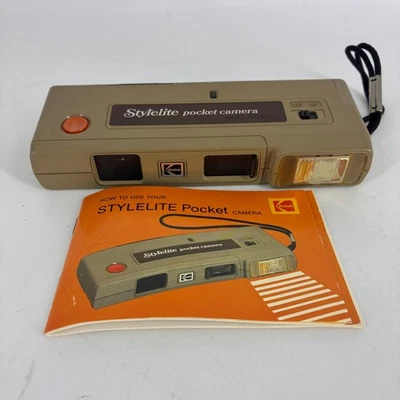 Cámara de Bolsillo Kodak Stylelite - De Colección Hecha en EE. UU. - 110 Película - SIN PROBAR Foto 1 de 4