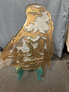 Acrylic Brown Eagle Plaque Handmade - Picture 1 of 5