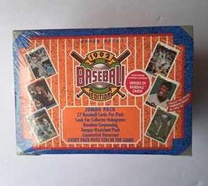 1992 Upper Deck Baseball Cards Premiere Jumbo Wax Pack Box (Find The Williams) - Bild 1 von 15