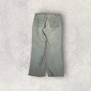 Vintage 60s Levi’s Big E Flared 107 Bush Pocket White Tab Green Pants Size 31x28 - Picture 1 of 21