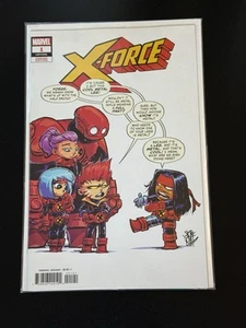 X-Force 1 Skottie Young Variant 1° App Tank Marvel Comics 2024 VF/NM BB - Foto 1 di 1