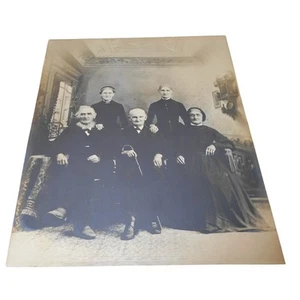 Antikes viktorianisches Zeitalter Familienportrait Foto 20 x 16 Pennsylvania - Bild 1 von 8