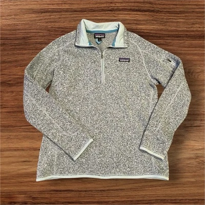 Patagonia Better Sweater 1/4 Zip Light Blue Fleece Pullover Women Size L - Image 1 of 4