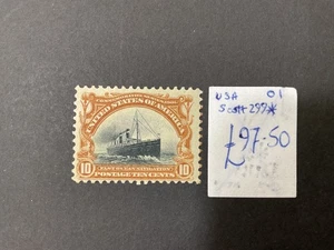 USA stamps. USA 01, Scott 299 * MH, mint hinged #c684 - Picture 1 of 2