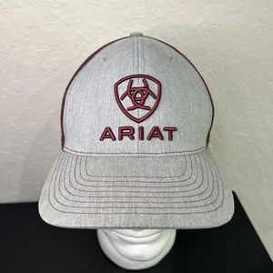 Ariat Men’s Richardson 112 Adjustable Snapback Trucker Hat OSFM (Red/Grey) - Picture 1 of 7