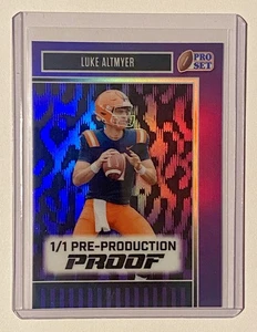 2025 LUKE ALTMYER 1/1 LEAF PRO SET METAL PRISMATIC PURPLE PRE PRODUCTION PROOF - Picture 1 of 2