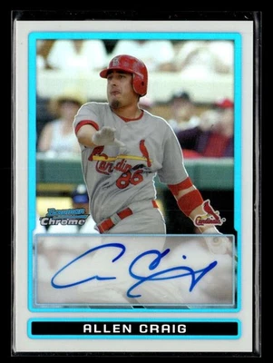 Bowman Chrome Allen Craig 2009 refractor autógrafo automático/500 #BCP112 UX5341 Foto 1 de 2