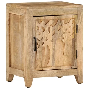 Bedside Cabinet Natural wood Solid mango wood Medium vidaXL - Picture 1 of 12