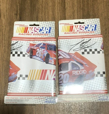 NASCAR Тони Стюарт обои 2 границы винил HOME DEPOT #20 NAS20 15' каждый - Изображение 1 из 4