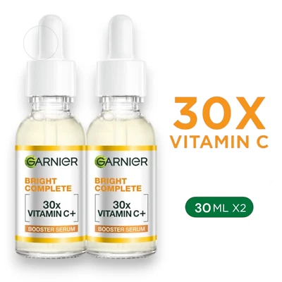Garnier Bright Complete Booster Serum 30X Vitamin C+ , 30 ml pack of 2 - Image 1 of 4