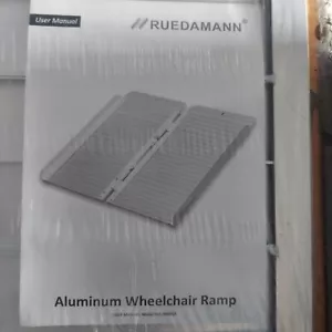 Ruedamann 36" x 28" aluminum Wheelchair Threshold Ramp Aluminum New - Picture 1 of 3