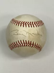 BILLY MARTIN signed auto Official American League OAL Baseball HOF Yankees JSA - Picture 1 of 3