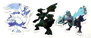Kyurem, Reshiram, Zekrom - 3 Vinyl Sticker Evolution Set - Picture 1 of 7