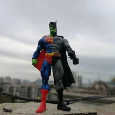 DC Comics COMPOSITE SUPERMAN Superman Half Batman  action figure 6" #A10 - Image 1 of 4