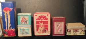 Menge 6 verschiedene Vintage Blechkanister #1 - Bild 1 von 8