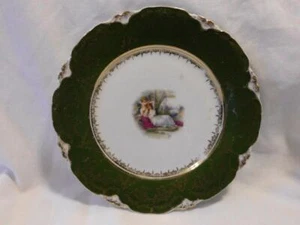 vintage late 1800s Victorian LS & S Carlsbad Austria decorative PLATE gilded - Picture 1 of 6