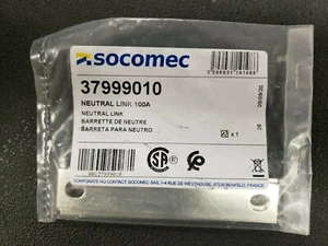 NEW, SOCOMEC, 37999010, Solid Neutral Link 100A - Picture 1 of 2