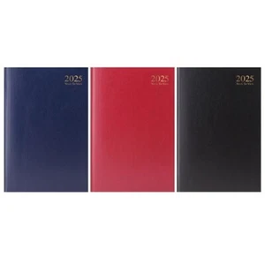 2025 A4 Diary Week to View Desk Diary Hard Backed Diary - Picture 1 of 55