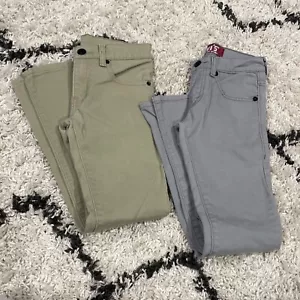 Set Of Levi’s Super Skinny Jeans 26x25, Grey & Light Green Great Condition - Picture 1 of 12
