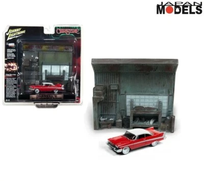 Christine 1958 Plymouth Fury Darnell's Garage 1/64 Die Cast Jonny lightning - Immagine 1 di 3