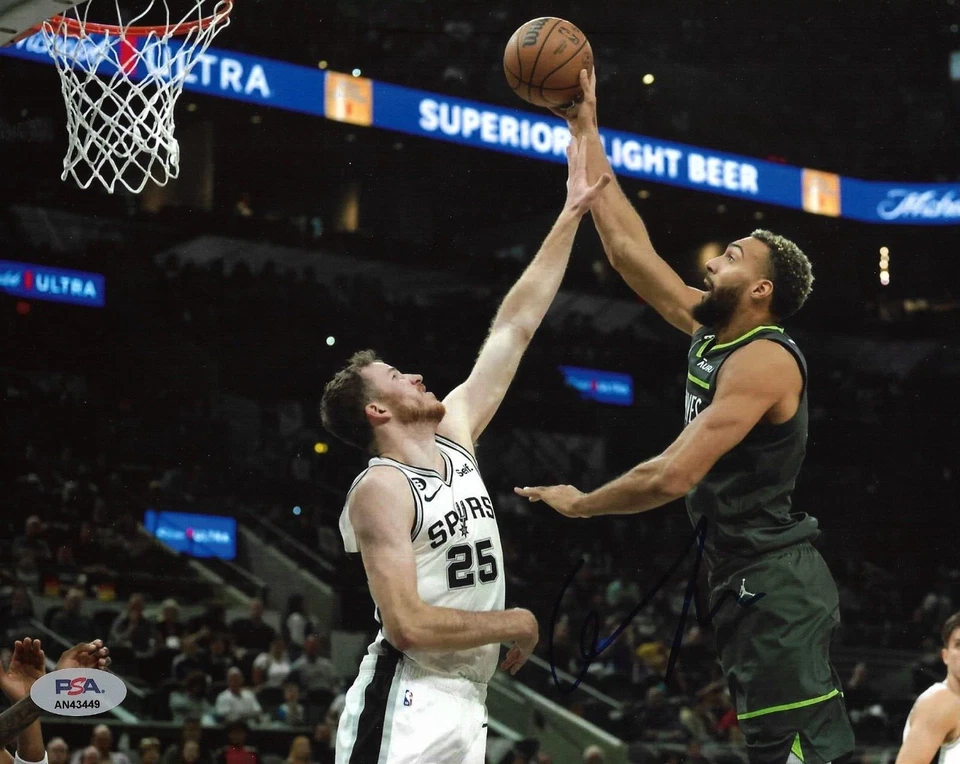 Rudy Gobert Minnesota Timberwolves Signed Auto Autograph 8x10 Photo PSA DNA - Image 1 of 1