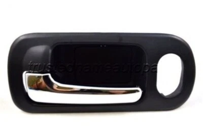 Interior Door Handle Chrome Black Frt LH Driver fits 2002 2005 Honda Civic Sedan Foto 1 de 2