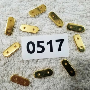 10 vergoldete Edelstahl Stege Doppelloch Armbänder / Ketten 0,90 EUR pro Stk. - Bild 1 von 2