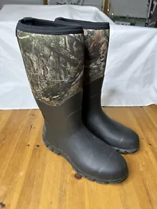 HABIT Mens All Weather Rubber Boots Waterproof Mossy Oak Thick Sole Boot Sz 9 - Picture 1 of 10