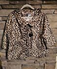 Simply Chloe Dao XL Leopard Print Jacket. Stylish Large Buttons Lined EUC 