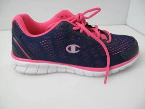 Zapatos deportivos Champion para mujer azules con rosa, talla 6,5 parte superior de malla parcial - Imagen 1 de 8