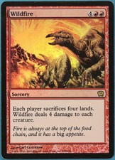 Wildfire FOIL 9th Edition HEAVILY PLD Red Rare MAGIC CARD (ID# 239229) ABUGames