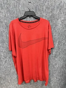 Size 3XL Nike Dri-Fit Training Top T-Shirt Red Mens Summer Dri Fit CV7784 657 - Picture 1 of 3