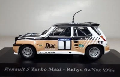 RENAULT 5 TURBO MAXI #1 RALLY DEL VAR 1986 ELIGOR HACHETTE 1/43 CHATRIOT PERIN - Immagine 1 di 4