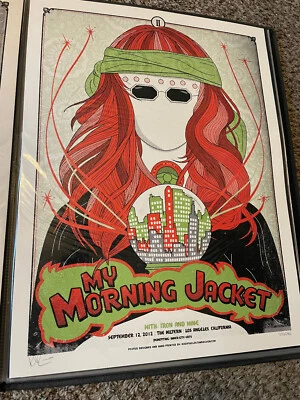 Set of 3 My Morning Jacket 2012 Los Angeles S/N Silkscreen Posters - Image 1 of 4