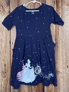 Disney Jumping Beans Girl’s Cinderella Blue Dress Short Sleeve Size 6X - Picture 1 of 4