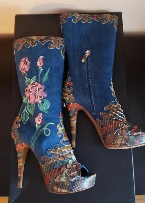 LORIBLU Botas Cuero/Jeans Lavado Talla 37 Foto 1 de 4