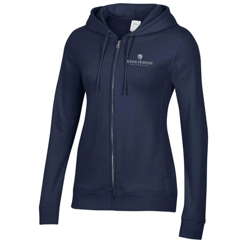 Johns Hopkins University Full Zip Sweatshirt Hoodie Cover