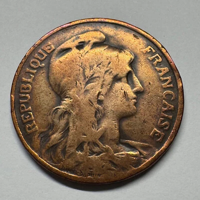 Francia 1901 10 céntimos - Hermosa moneda - #B-065 Foto 1 de 2