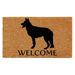 Calloway Mills 102982436 German Shepherd Doormat, 24" x 36", Natural/Black - Picture 1 of 4