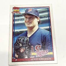 1991 Topps Baseball #234 Scott Erickson Minnesota Twins