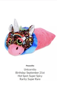 Cutetitos Unicornitos Series 2 Peaceito Unicorn Super Rare Super Spicy New - Picture 1 of 5